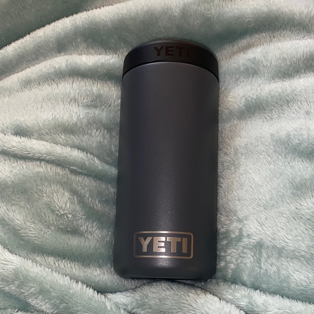 Yeti Rambler Colster for Skinny Cans (12oz) in Retired Charcoal Color